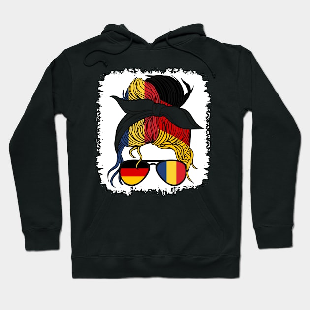 Half German Half Romanian Girl Germany Romania Hoodie by qwertydesigns